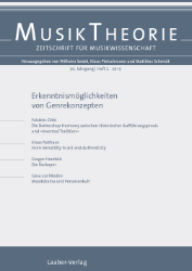 Erkenntnismöglichkeiten von Genrekonzepten