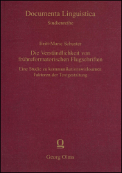 Die Verständlichkeit von frühreformatorischen Flugschriften