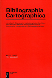 Bibliographia Cartographica: Volume 32 (2005)