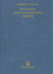 Gesammelte sprachwissenschaftliche Schriften