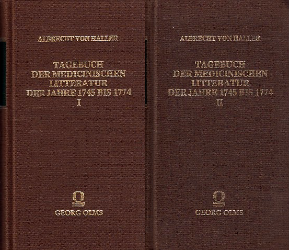 Tagebuch der medicinischen Litteratur [medizinischen Literatur] der Jahre 1745 bis 1774