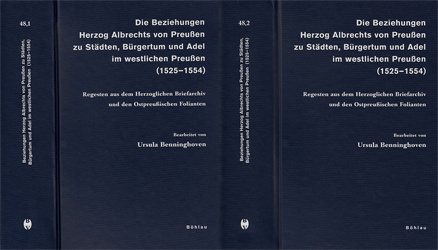 Die Beziehungen Herzog Albrechts von Preußen zu Städten, Bürgertum und Adel im westlichen Preußen (1525-1554)