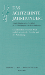 Schnittstellen zwischen Alter und Gender in der Gesellschaft der Aufklärung