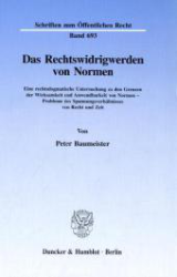 Das Rechtswidrigwerden von Normen