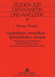 Gedeutetes verstehen - Sprachliches wissen