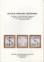 Kultur. Sprache. Ökonomie