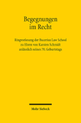 Begegnungen im Recht