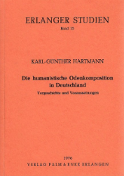 Die humanistische Odenkomposition in Deutschland