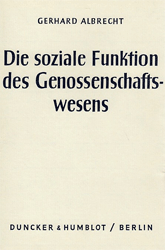 Die soziale Funktion des Genossenschaftswesens