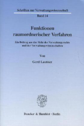 Funktionen raumordnerischer Verfahren