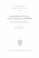 Individualistische Theorien und die Ordnung der Gesellschaft