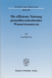 Die effiziente Nutzung grenzüberschreitender Wasserressourcen