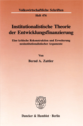 Institutionalistische Theorie der Entwicklungsfinanzierung