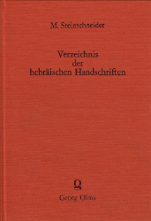 Verzeichnis der hebräischen Handschriften