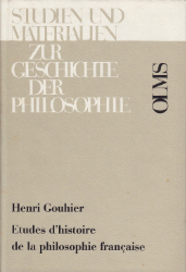 Études d'histoire de la philosophie française