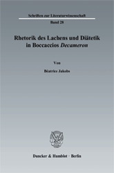 Rhetorik des Lachens und Diätetik in Boccaccios 'Decameron'