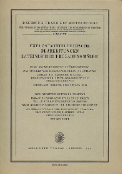 Zwei ostmitteldeutsche Bearbeitungen lateinischer Prosadenkmäler