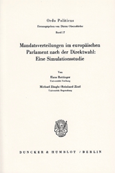 Mandatsverteilungen im europäischen Parlament nach der Direktwahl:
