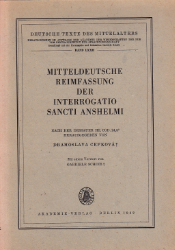 Mitteldeutsche Reimfassung der Interrogatio Sancti Anshelmi