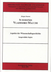 In memoriam Vladimiro Macchi