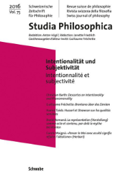 Intentionalität und Subjektivität/Intentionnalité et subjectivité