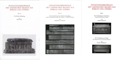 Dynastensarkophage mit szenischen Reliefs aus Byblos und Zypern. Zwei Bände in drei Teilbänden