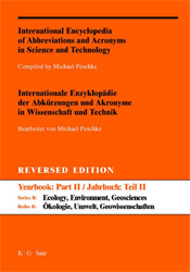 International Encyclopedia of Abbrevations and Acronyms in Science and Technology/