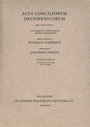Acta Conciliorum Oecumenicorum. Tom. IV, Vol. 3: Index Generalis Tomorum I-IV, Pars I: Indices codicum et auctorum