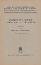 Bindung und Freiheit in der Ordnung der Kirchen