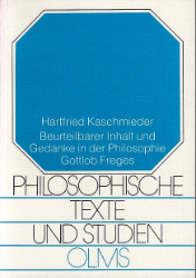 Beurteilbarer Inhalt und Gedanke in der Philosophie Gottlob Freges