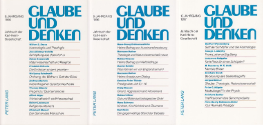 Glaube und Denken. 8. bis 10. Jahrgang 1995-1997