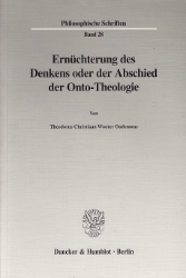 Ernüchterung des Denkens oder der Abschied der Onto-Theologie