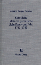 Sämtliche kleinere prosaische Schriften vom Jahr 1763-1783