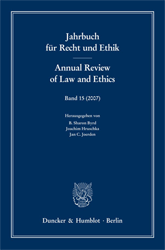 Jahrbuch für Recht und Ethik/Annual Review of Law and Ethics. Band 15