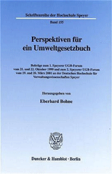 Perspektiven für ein Umweltgesetzbuch