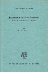 Sozialnatur und Sozialstruktur