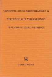 Beiträge zur Volkskunde