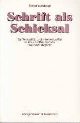 Schrift als Schicksal